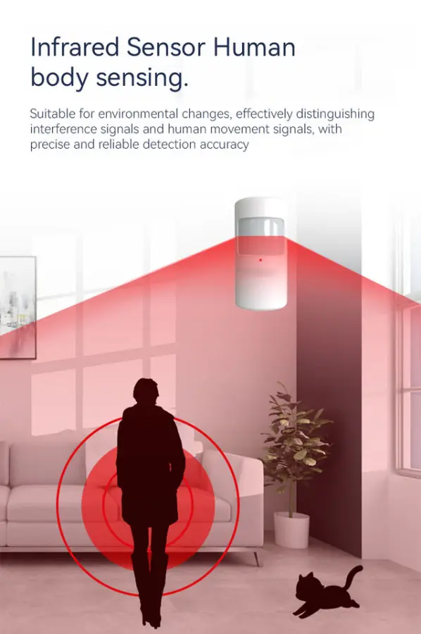 2026 New GSM Alarm System Accessories Home Alarm System Wireless PIR Motion Detector — image 4