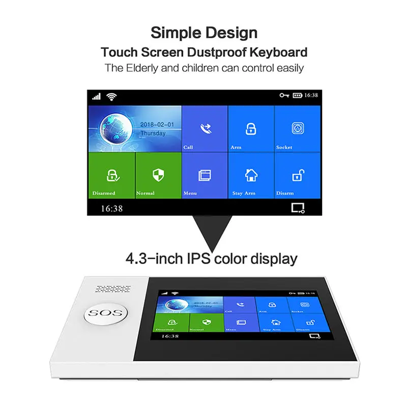 Competitive Price China Manufacture Home Burglar Alarm System Wifi+4g Wireless Alarm Systeme — image 3