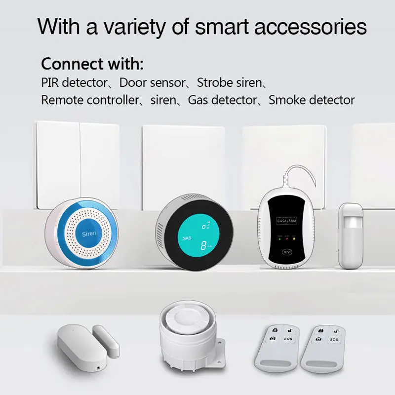 Competitive Price China Manufacture Home Burglar Alarm System Wifi+4g Wireless Alarm Systeme — image 6