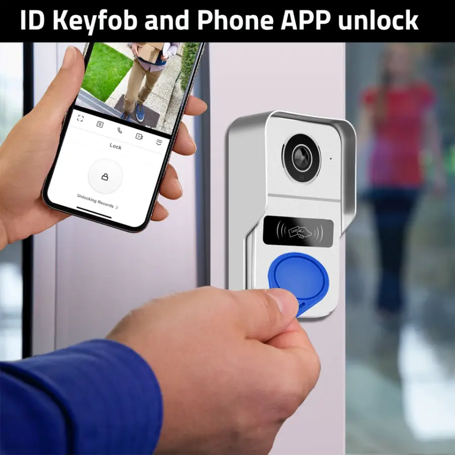 Tuya Smart Video Doorbell WiFi 1080P Video Intercom Door Bell IP Camera Two-Way Audio Works With Alexa Echo Show Google Home — image 6
