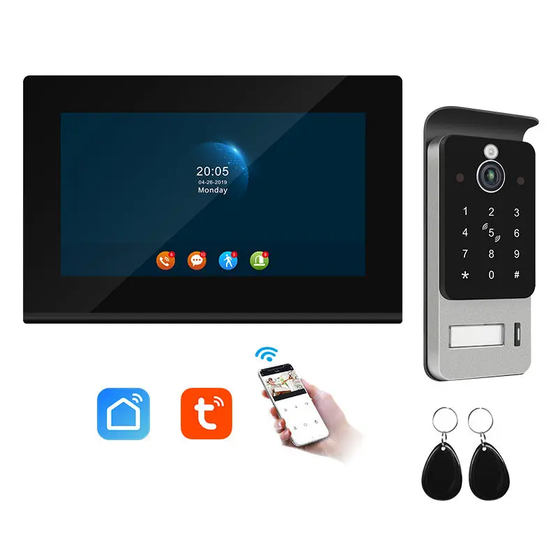 Bcom Apartment Villa Smart Home Intercom TuYa Mobile Phone Remote Control Android SIP Video Door Phone IP65 Waterproof 1 — view 1