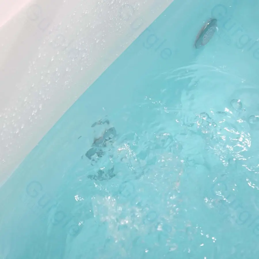 Gurgle Rectangular Acrylic Freestanding Massage Bathtub Water whirlpool Tubs — image 4