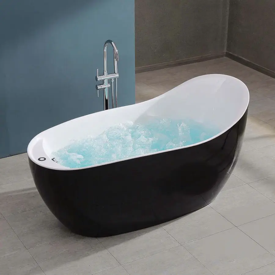 Gurgle Hot Selling Acrylic Freestanding Massage Bathtub Indoor Air Jets Boat Shaped Tubs — view 1