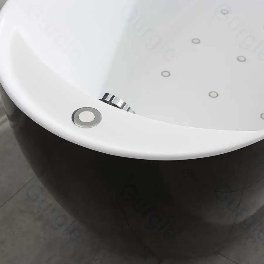 Gurgle Hot Selling Acrylic Freestanding Massage Bathtub Indoor Air Jets Boat Shaped Tubs — view 5
