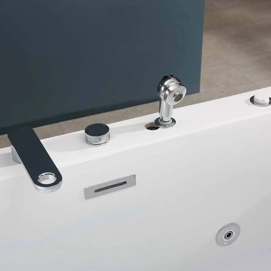 New Design Massage Jet Acrylic Massage Bathtubs Plug and Play Whirlpool Spa Tub — image 6
