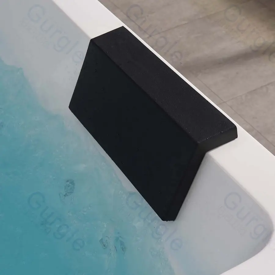 Best Selling Acrylic Freestanding Massage Bathtub 2 People Rectangular Indoor Luxury Tubs — image 7
