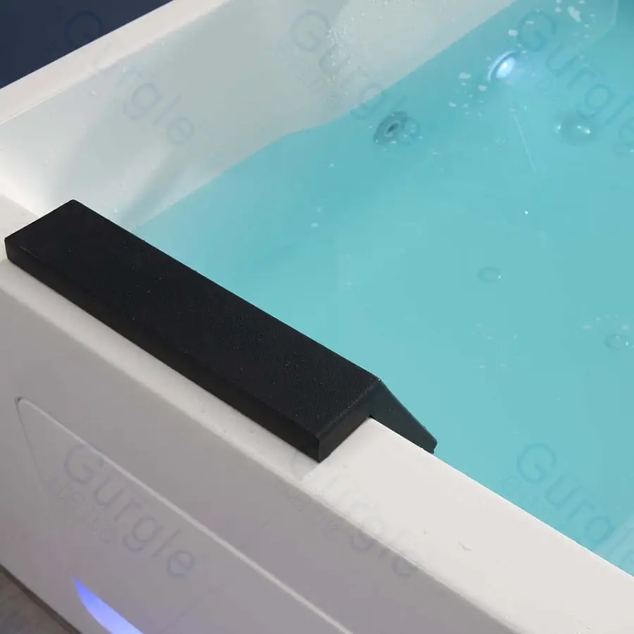 Hot Tub Outdoor Spa Free Standing Acrylic Bathtub Modern Hotel Whirlpools Bathtub for Modern Bathroom — image 3