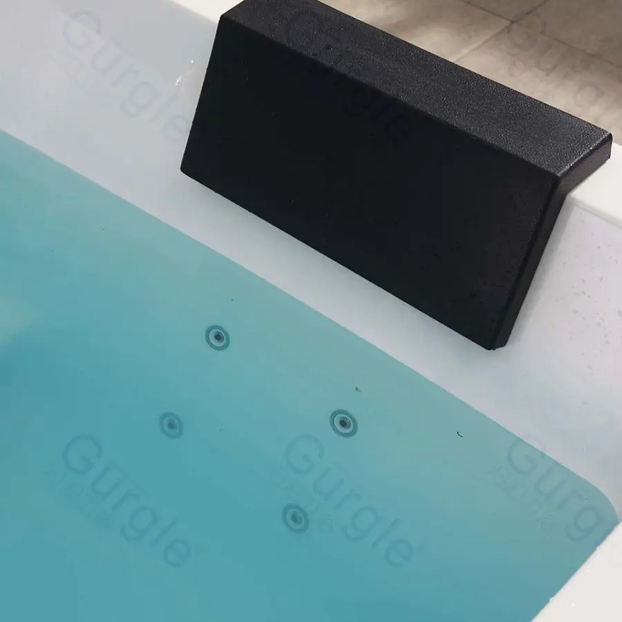New Products European Style Rectangular Jetted Massage Spa Bathtub With Waterfall for Apartment Hotel — image 7