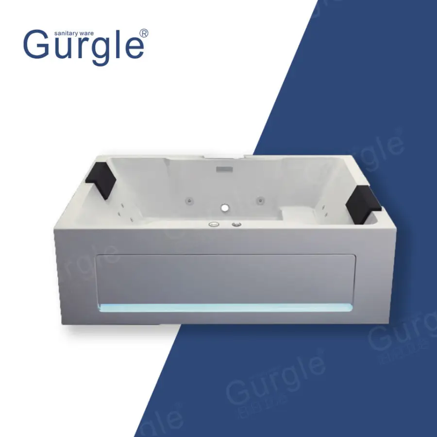 Indoor Whirlpool Jetted Hot Tub SPA Couple Bathtub 1.80m Two Persons Acrylic Air Massage for 2 Person — image 6