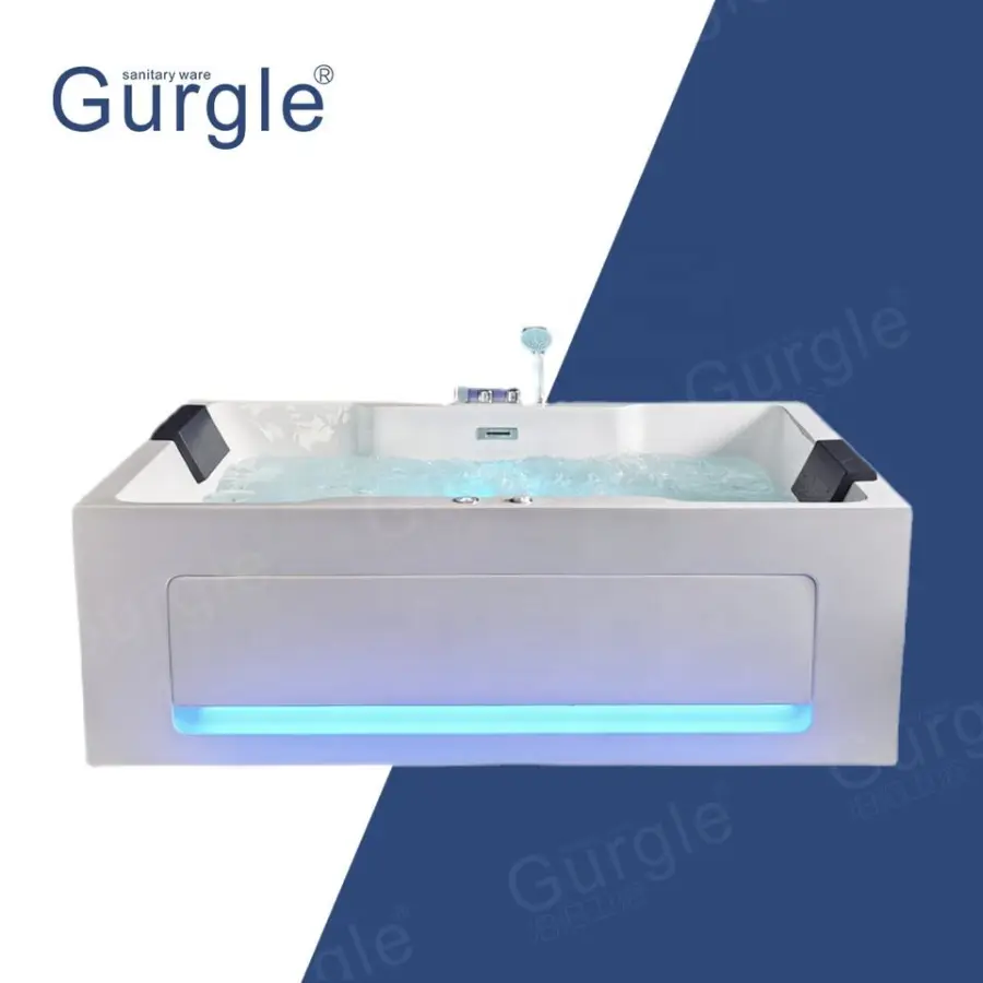 Indoor Whirlpool Jetted Hot Tub SPA Couple Bathtub 1.80m Two Persons Acrylic Air Massage for 2 Person — image 7