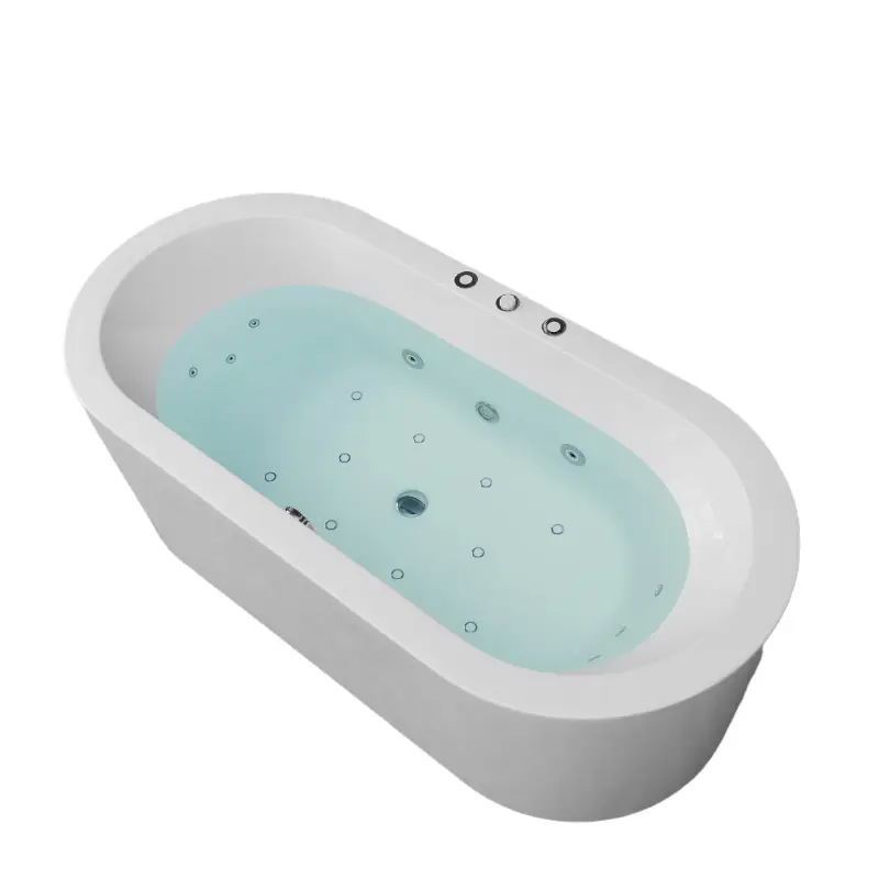 Hot Sale Freestanding Acrylic Massage Whirlpool Spa Hot Tub Hydro Whirl Pool Jets Massage Bathtubs — image 7