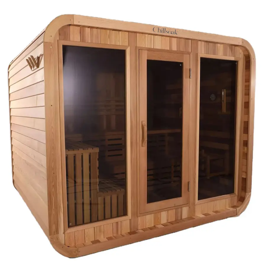 Chillsoak Outdoor Traditional Steam Sauna Room — view 1