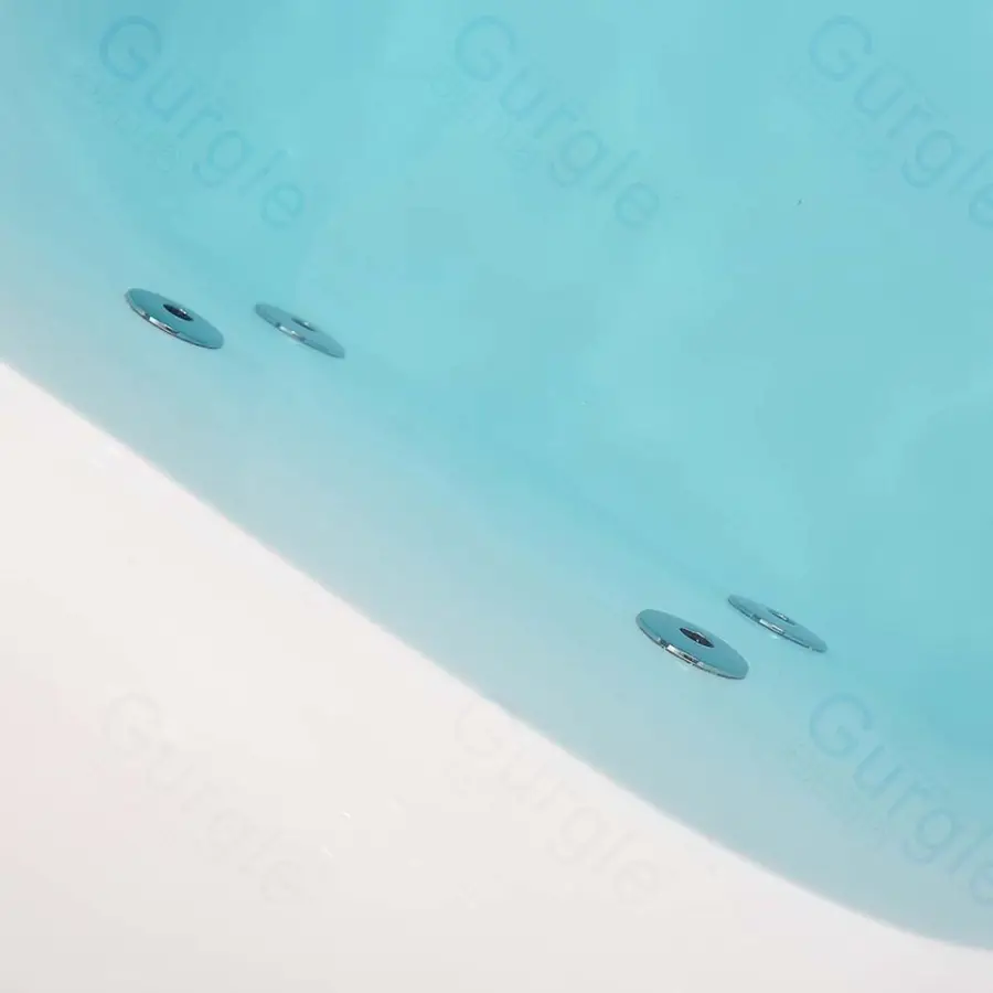 Modern 1-Person Indoor Hot Spa Whirlpool Bathtub LED Light Soaking Massage Water Jet Bathtub — image 5