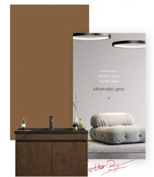 Customized Modern Natural Wood Wall-mounted Bathroom Vanity with LED Mirror Defogger Open Shelf Scratch Resistant for Bathroom — image 7