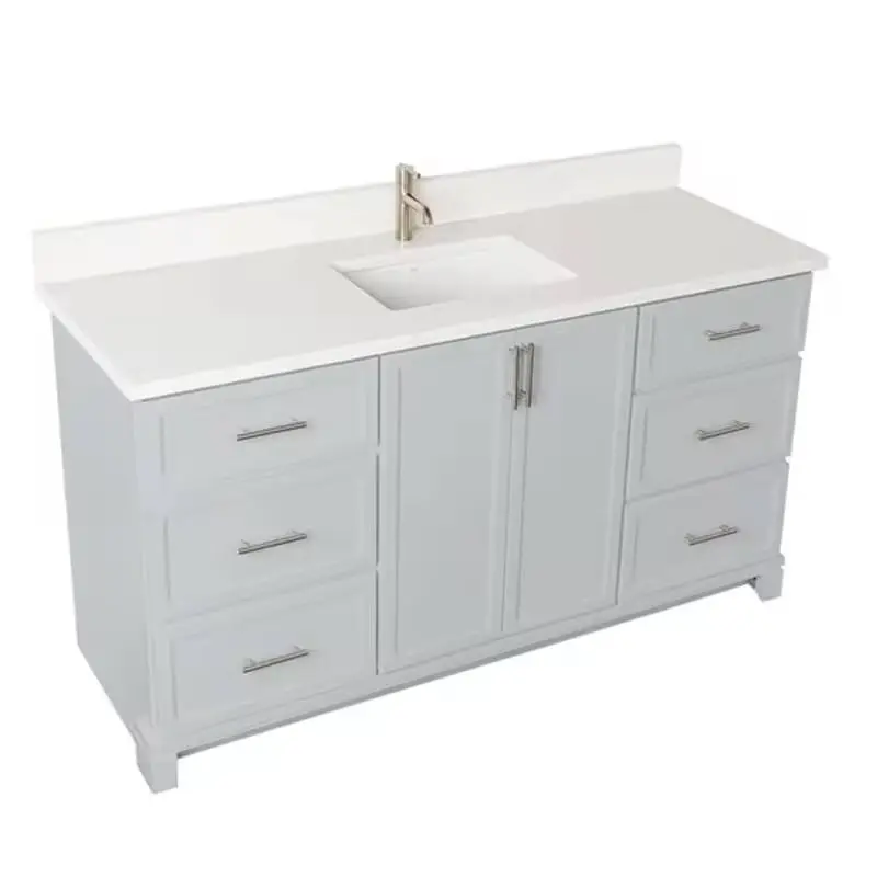 2025 Custom Luxury Modern Bathroom Vanity Top-End Wood Wall Mounted Mirror Small Size Modern for Bathroom — image 5