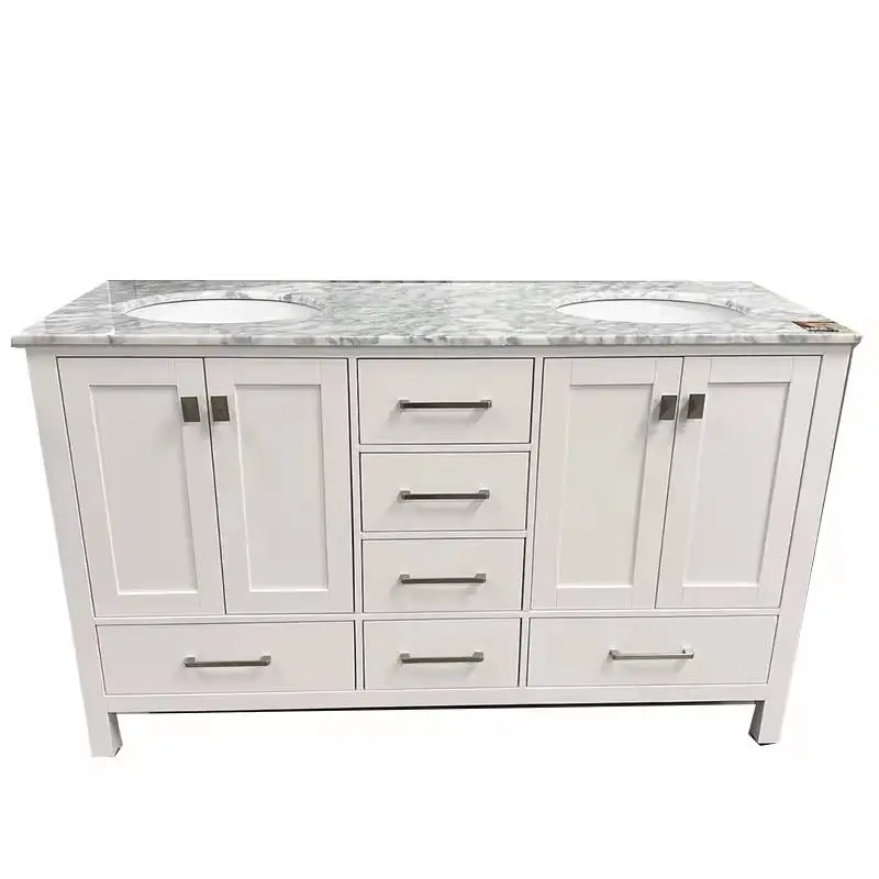 2025 Custom Luxury Modern Bathroom Vanity Top-End Wood Wall Mounted Mirror Small Size Modern for Bathroom — image 6