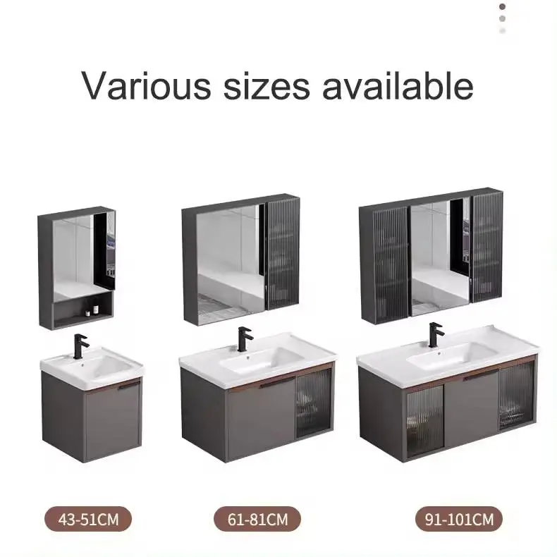 2025 Custom Luxury Modern Bathroom Vanity Top-End Wood Wall Mounted Mirror Small Size Modern for Bathroom — image 7