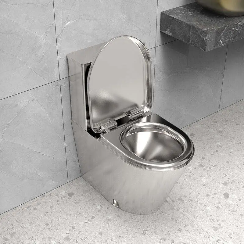 Heavy Duty 304 Stainless Steel Mirror Finish Anti Vandal Anti Break Scratch Resistant Easy Clean Toilet for Bathroom — view 1