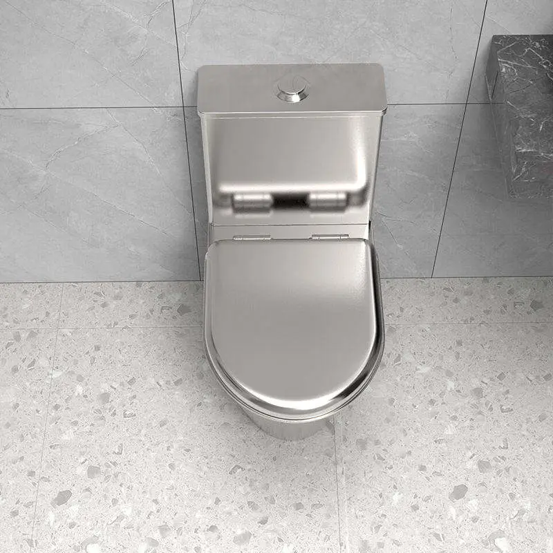 Heavy Duty 304 Stainless Steel Mirror Finish Anti Vandal Anti Break Scratch Resistant Easy Clean Toilet for Bathroom — image 5