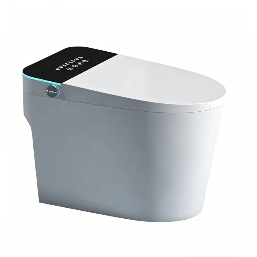 Modern High End Water Saving Quiet Flush Anti Odor Ambient Light Full Bidet Functions Smart Toilet for Home Bathroom Use — view 1