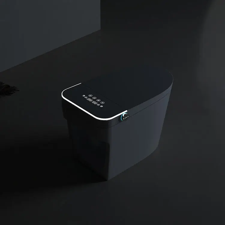 Modern High End Water Saving Quiet Flush Anti Odor Ambient Light Full Bidet Functions Smart Toilet for Home Bathroom Use — image 7