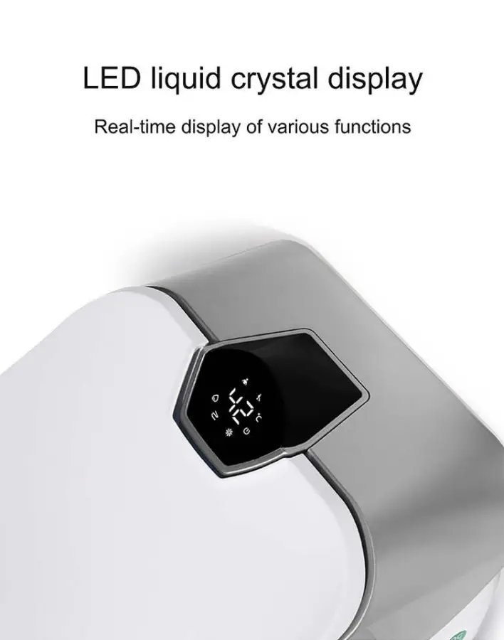 Smart Toilet with No Water Pressure Limit Radar Auto Open Foot Sensor Flush Dual Memory LED Display Instant Heating Self-Clean — image 5