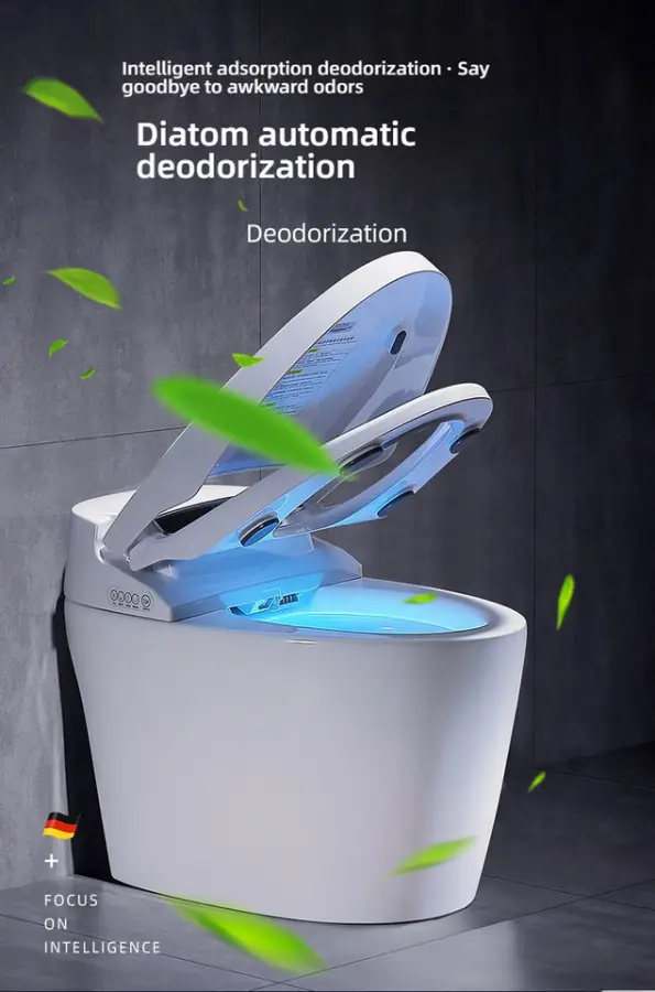 Fully Automatic Newly Integrated Intelligent Digital Display S-shaped Drainage Pipe Multifunctional Ceramic Smart Toilet — view 2
