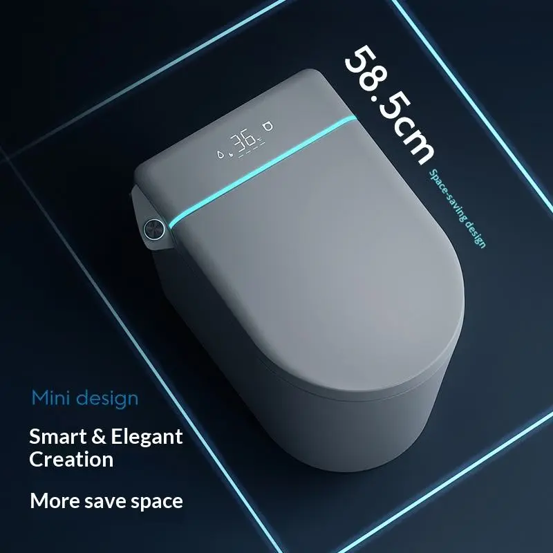 Compact Instant Heating Smart Toilet with Oxygen-Rich Washing Siphonic Jet Flush Intelligent Self-Cleaning Spray Rod — image 3