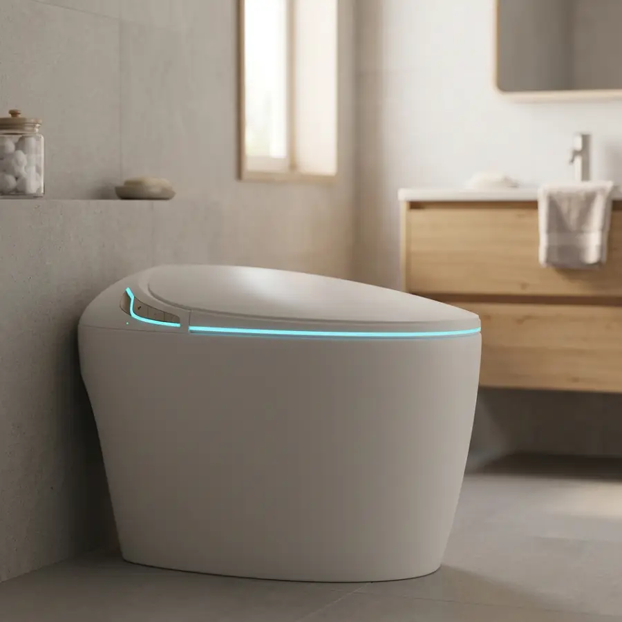 CE Certified Smart Multi-functional Single-row Seat Heating S-type Drain Valve Integrated Water Pressure-free Intelligen — view 1
