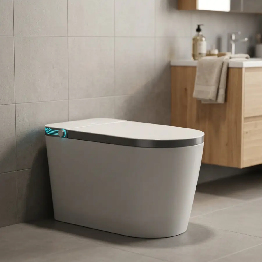 Customized Wholesale of New Large U-shaped Widened Seat Fully Automatic Voice Foam Shield Anti-splash Water tank Smart T — view 1