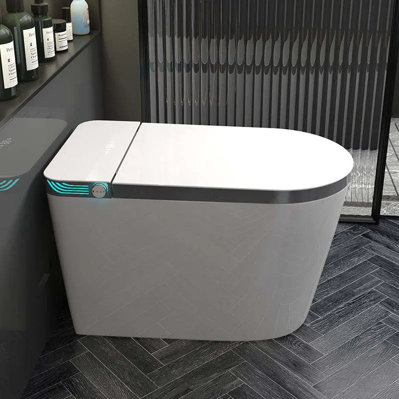 Customized Wholesale of New Large U-shaped Widened Seat Fully Automatic Voice Foam Shield Anti-splash Water tank Smart Toilet — image 3