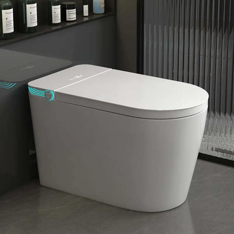Customized Wholesale of New Large U-shaped Widened Seat Fully Automatic Voice Foam Shield Anti-splash Water tank Smart Toilet — image 6