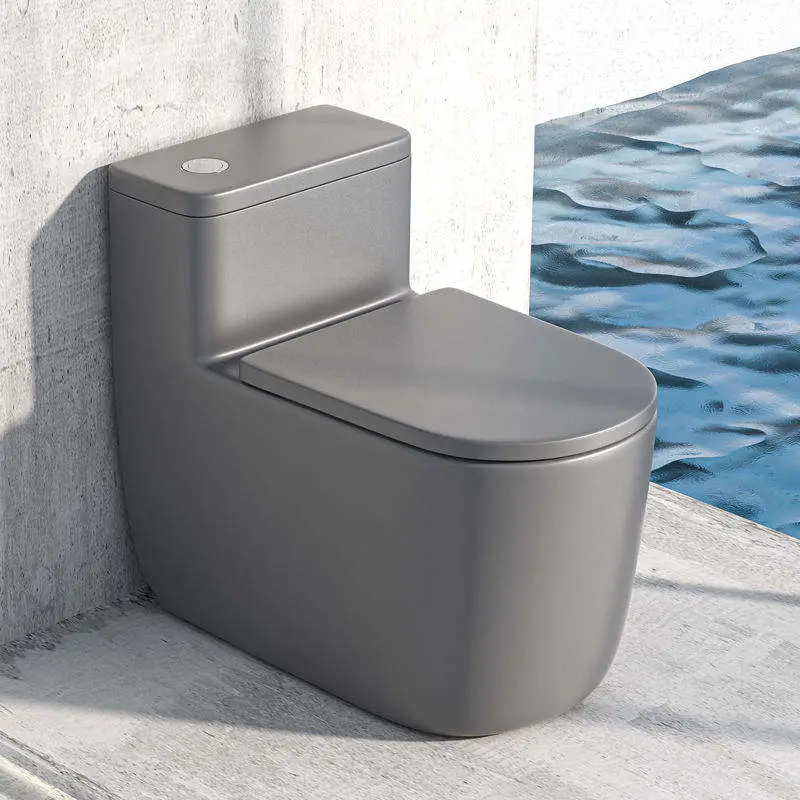 Customized Wholesale Low-price White and Black Floor-standing Simple S-shaped and P-shaped Bathroom Flush Toilets — image 4