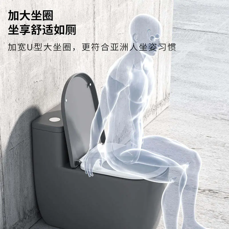 Customized Wholesale Low-price White and Black Floor-standing Simple S-shaped and P-shaped Bathroom Flush Toilets — image 5