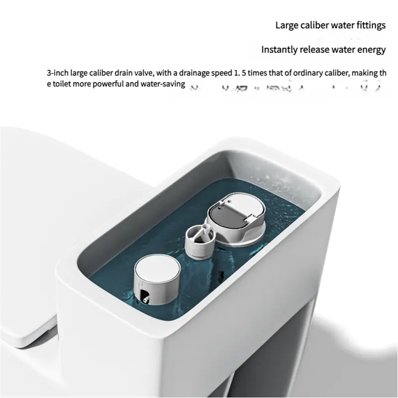 Customized Wholesale Low-price White and Black Floor-standing Simple S-shaped and P-shaped Bathroom Flush Toilets — image 6