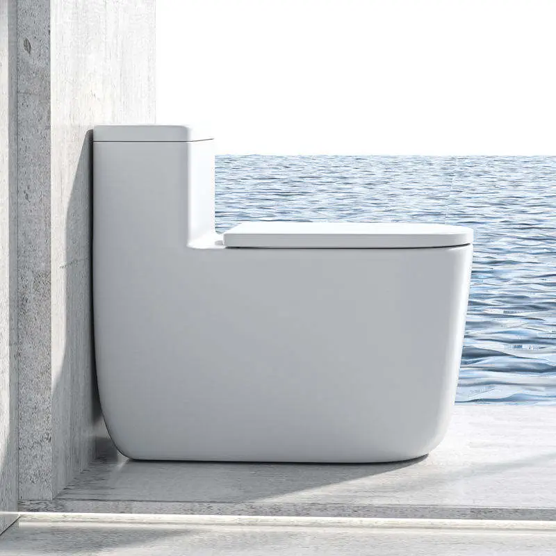 Customized Wholesale Low-price White and Black Floor-standing Simple S-shaped and P-shaped Bathroom Flush Toilets — image 7