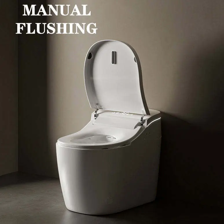 New Type Mechanical Flushing Silent Quick-flush No Water Pressure Limit Aromatherapy Deodorizing Large Seat Seat Smart Toilet — image 7