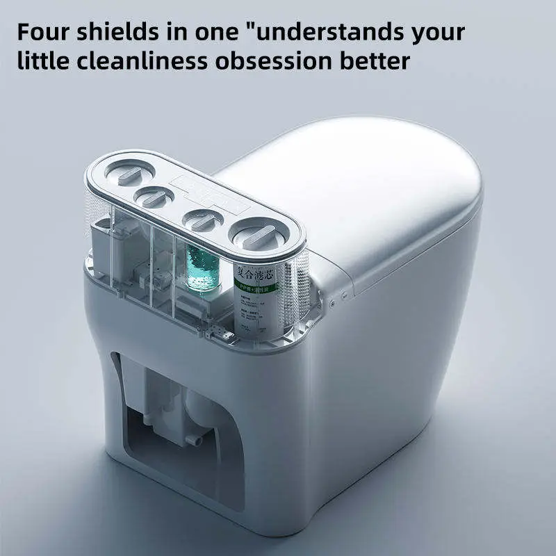 New Covered Multi-functional Automatic Sensor Heating Ceramic Smart Toilet with Japan and Australia Certification — image 3