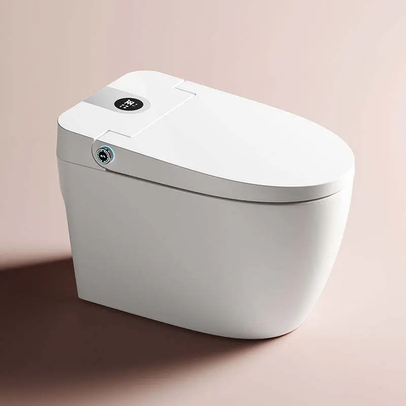2025 New Custom Multi-functional Bidet Floor-standing New Smart Seat Heated WC P Type Home Hotel Smart Toilet — image 4