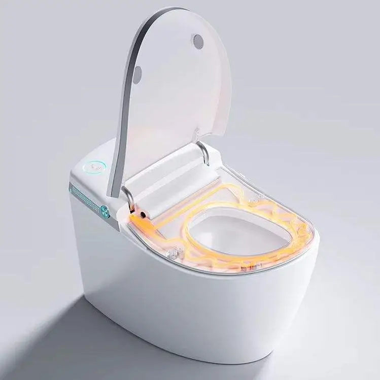 Innovative Yacht Appearance, Large Multi-functional UV Sterilization Limit Fully Automatic Smart Toilet with No Water Pressure — image 5