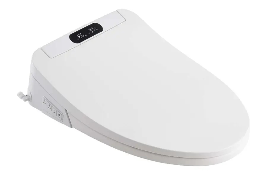 Intelligent Toilet Seat with Instant Hot Water Bubble Flushing Remote Control Side Knob 4 Temperature Settings Self-cleaning — image 3