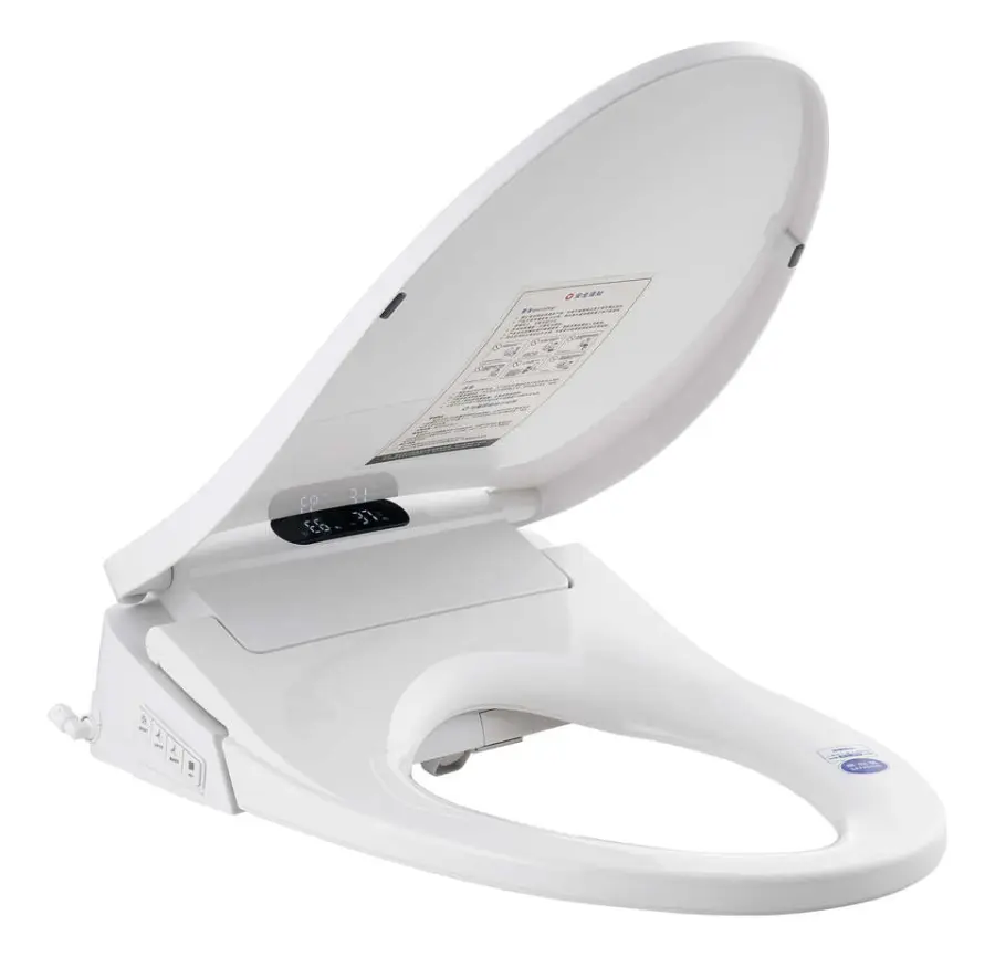 Intelligent Toilet Seat with Instant Hot Water Bubble Flushing Remote Control Side Knob 4 Temperature Settings Self-cleaning — image 5