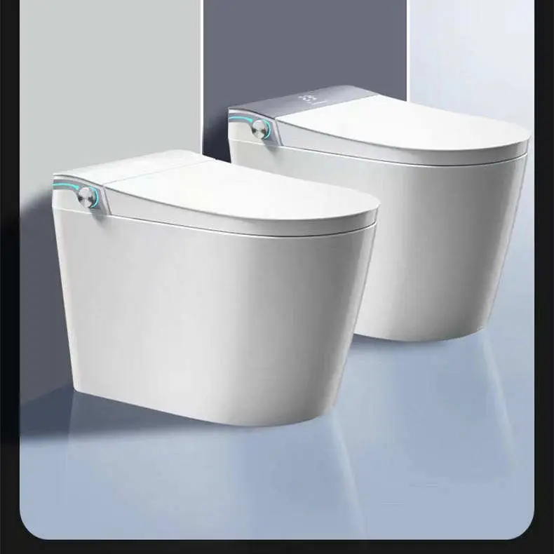 Wholesale One-Piece Smart Toilet with No Water Pressure Limit Built-in Pump Knob Heat Flush Foam Shield Heated Seat — image 7