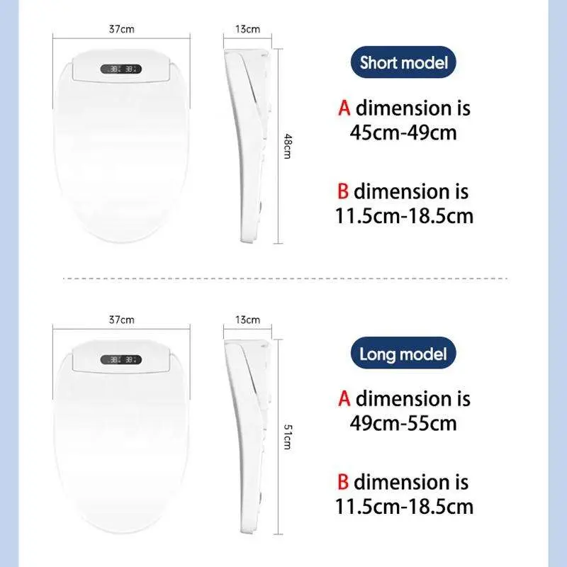 Family Friendly UV Disinfection Antibacterial LED Night Light Soft Close Easy Clean One Piece Smart Toilet for Home Bath — view 2