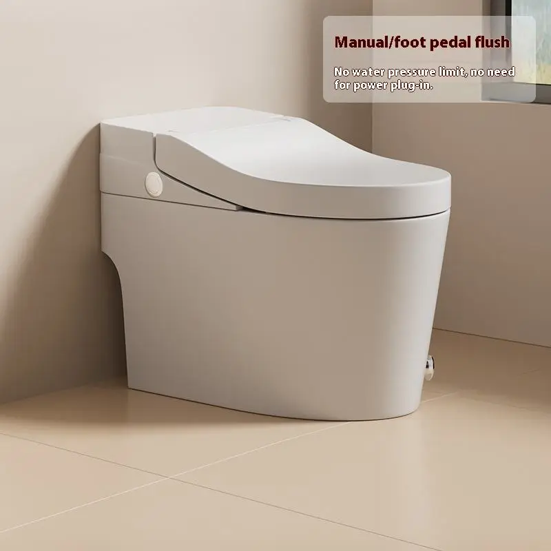 Customized Intelligent Color Pulse Household Siphonic Bathroom Toilet Without Water Pressure Limit and Unplugged — image 6