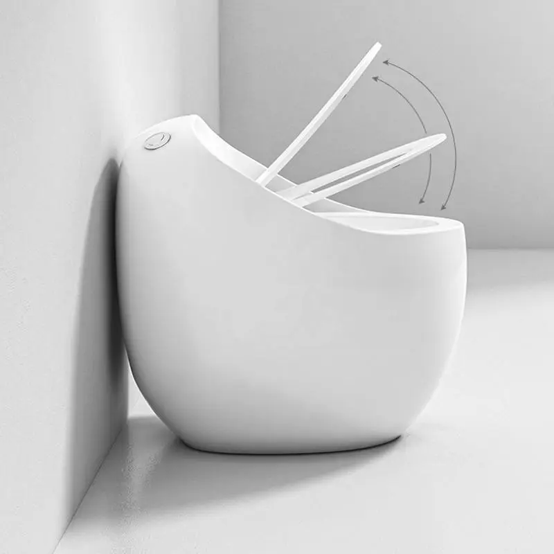 Factory Wholesale Personalized and Creative Skibidi Toilet Siphonic Silent Small-sized Toilet Egg-shaped Toilet — image 5