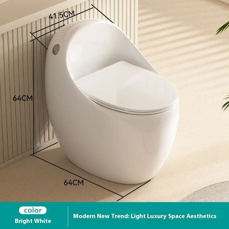 Factory-customized TOTO Personalized and Creative Siphonic Silent Small-sized Anti-odor Floor-standing Egg-shaped Toilet — image 7