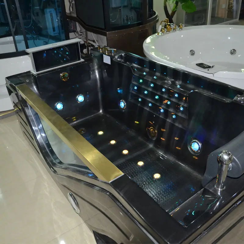low price clear acrylic whirlpool bathtub with tv — image 7