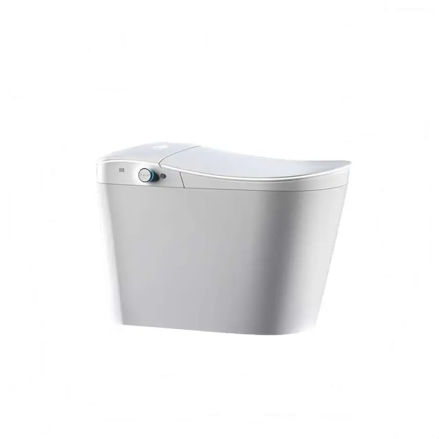 Auto Sensor Flush Elongated One Piece Intelligent Toilet Bowl Smart Toilet with Remote Control Heated Seat Dual-Flush S-Trap — image 6