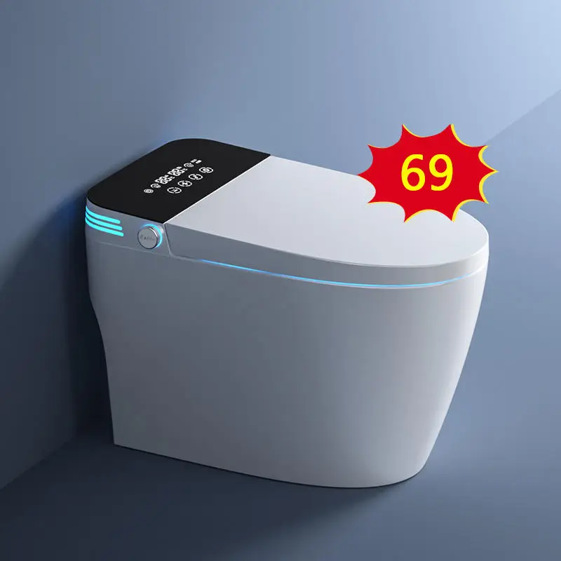 Modern Auto Sensor Flush Intelligent Bidet Wc Heating Toilet Bowl Automatic Operation Smart Toilet With Remote Control — view 1
